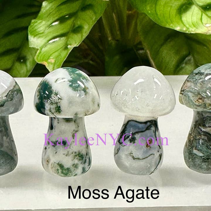 KayleeNYC - Wholesale Spiritual Stone/Crystal - Natural mix Crystal Mushrooms 3.5cm Crystal Healing3