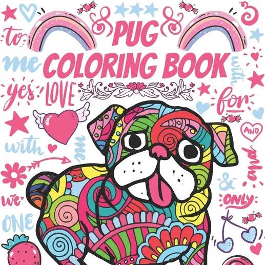 Books by splitShops - Wholesale Coloring & Activity Book - Adult - Pug Coloring Book: Gorgeous Colouring Book for Everyone (Pug Dog Lovers) - Paperback0