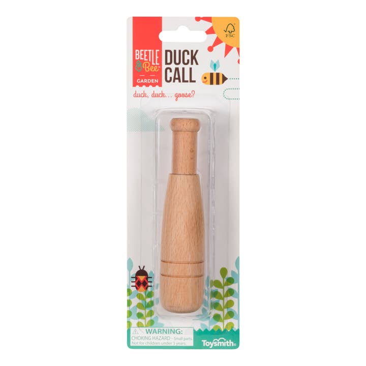 Toysmith - Wholesale Wood Toy - Kids - Beetle & Bee Duck Call - FSC Certified Wood-Outdoor Play