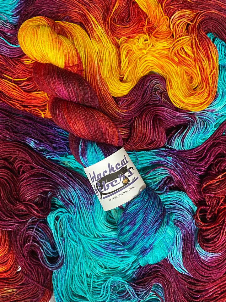 Purple Dragon - Nomad Sock for wholesale by Black Cat Fibers