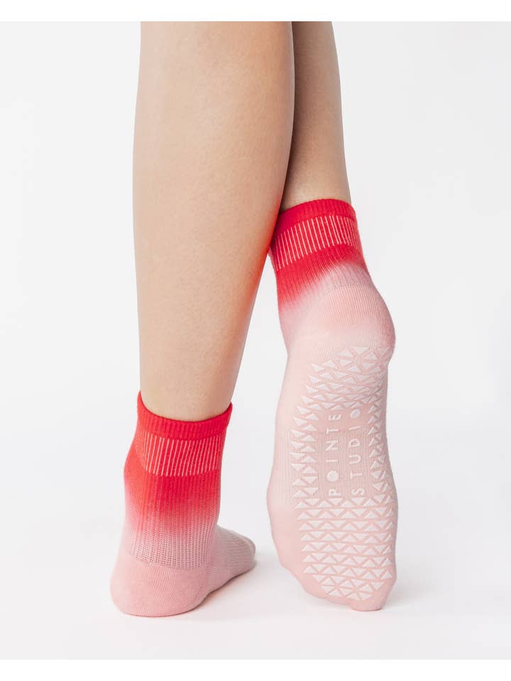 Pointe Studio - Venta al por mayor Calcetines - Mujer - Calcetines Cameron para mujer con agarre en el tobillo – Mezcla de algodón antideslizante para pilates y barre3