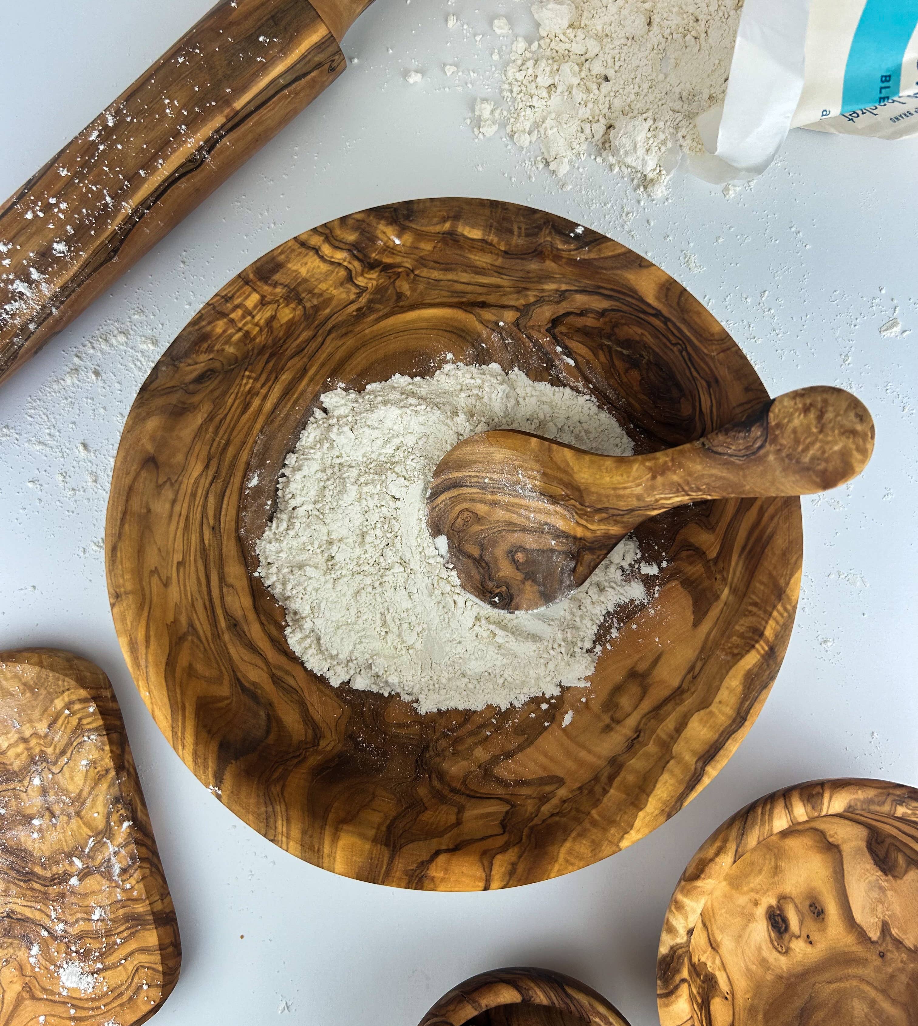 Natural OliveWood - Venta al por mayor Cuchara de cocina - Cuchara multiusos de madera de olivo1