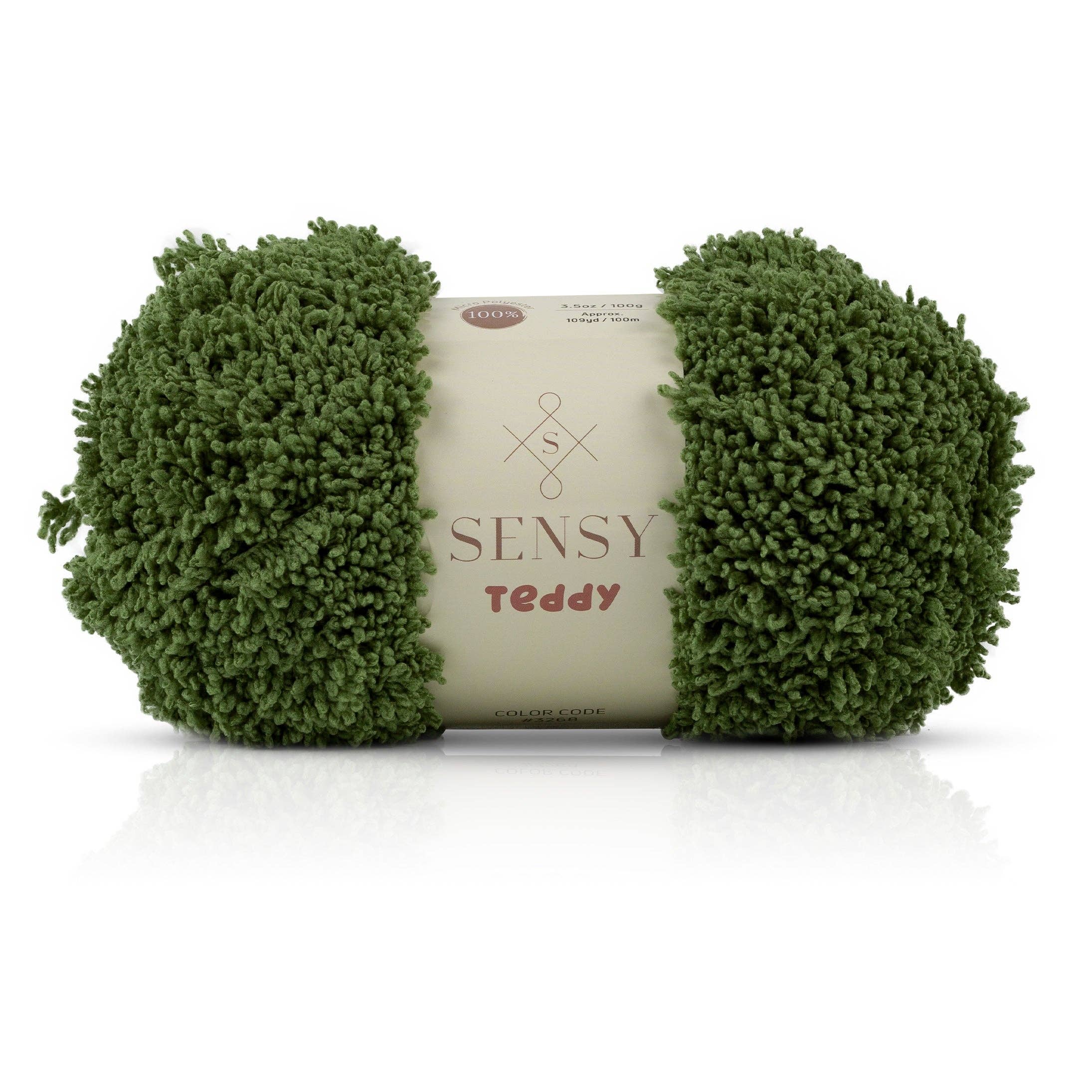 Sensy – Fio por atacado – Fio Teddy Sensy, 3,5 oz, 109 jardas, calibre 5 volumoso10