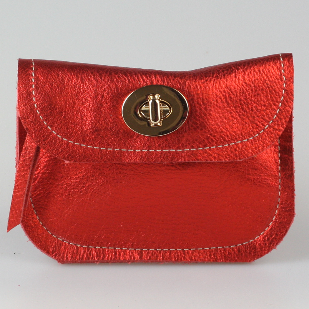 Zina Kao Exclusives - Wholesale Wallet - Women's - The Turnlock Metallic Leather Wallets: 3 sizes!4