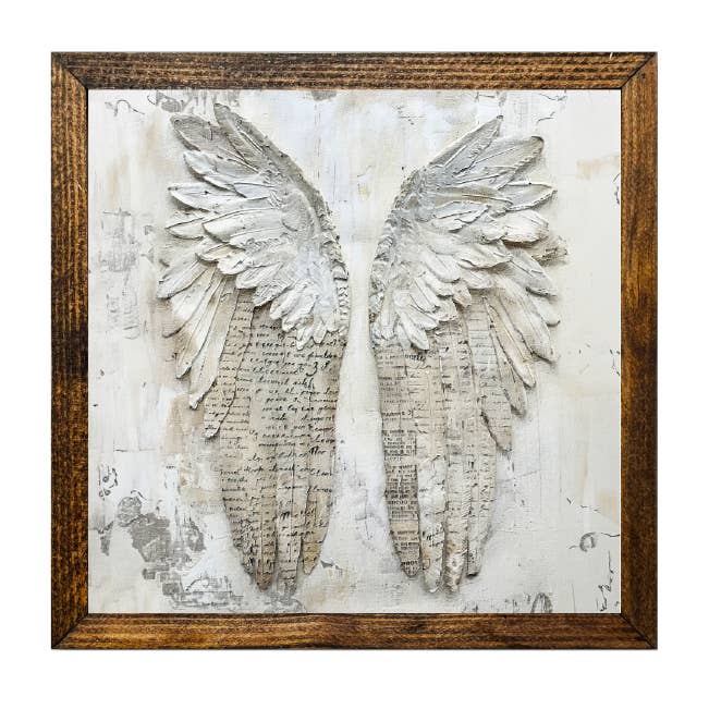 TIMBERLAND FRAME "BLESS YOUR HEART SERIES" ANGEL WINGS 1 for wholesale by Jarmz Designs