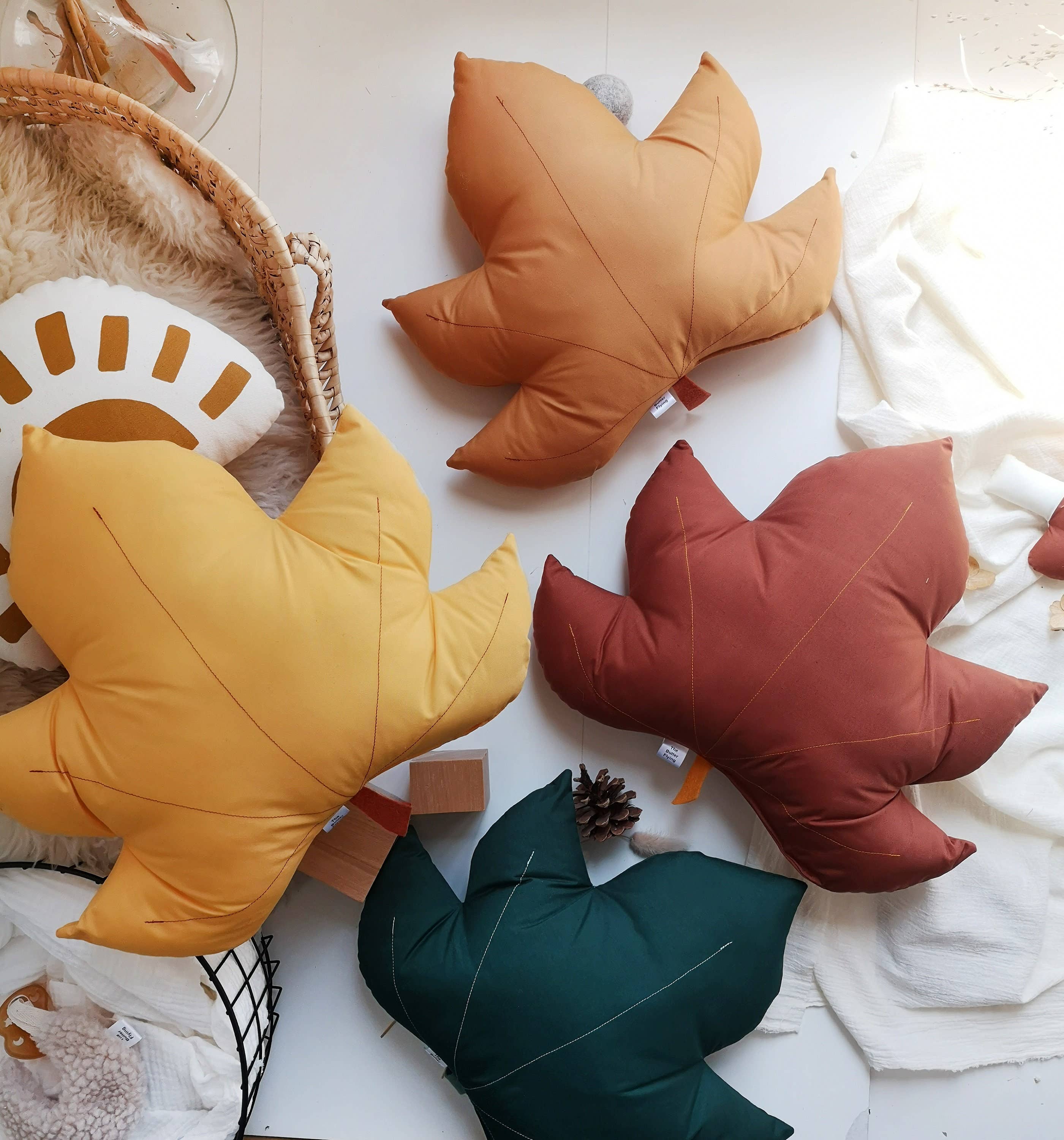 The Butter Flying - Wholesale Throw/Decorative Pillow -  Leaf Decorative Pillow7