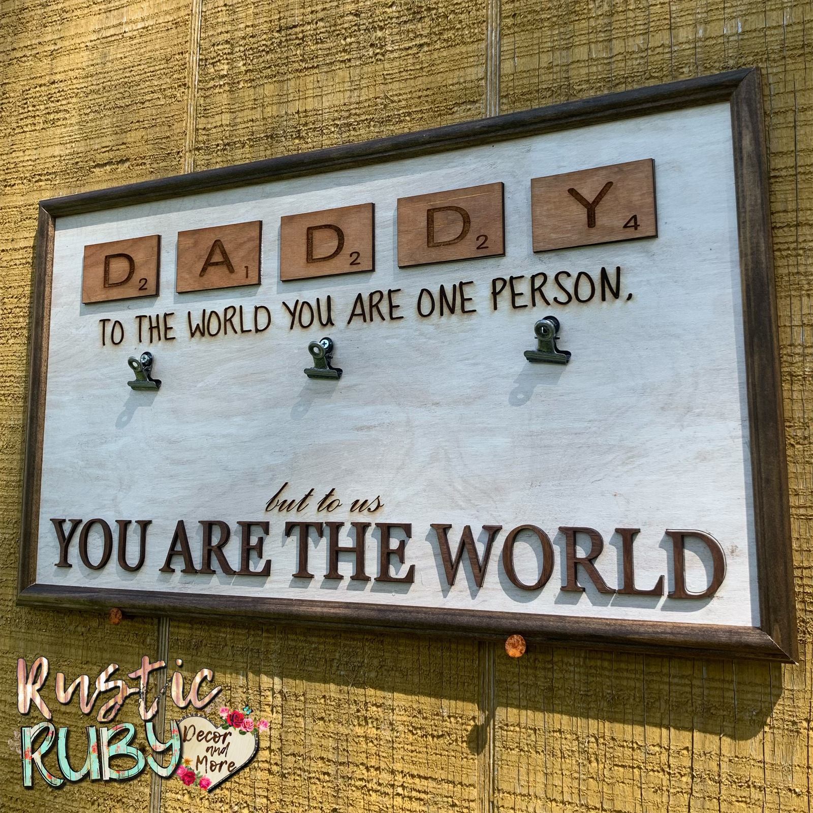 Rustic Ruby Decor and More LLC - Wholesale Picture Frame - Daddy Photo Frame1