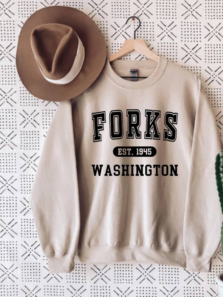 Sweatshirt Forks Washington - Inspiré de Twilight pour la vente par Desert Raine