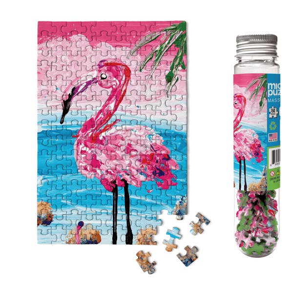 Micro Puzzles - Wholesale Puzzle - Adult - Flamingo MicroPuzzle - Mini Jigsaw Puzzle Gift
