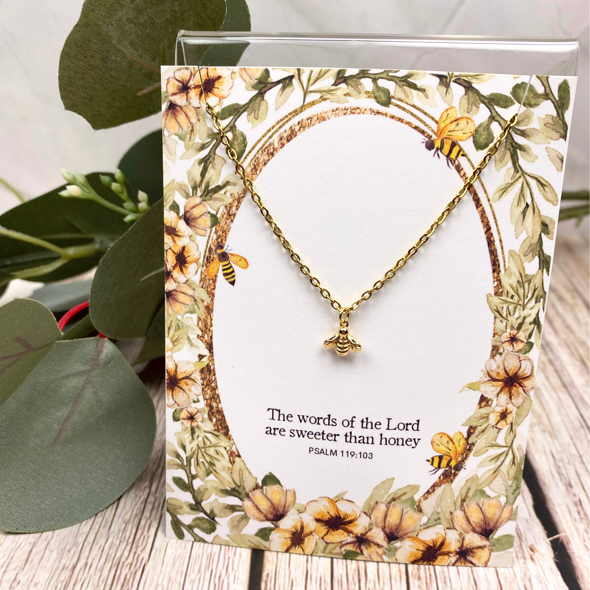 Wild Dogwood Designs - Wholesale Pendant/Charm Necklace - Honeybee Necklace | Christian Jewelry1