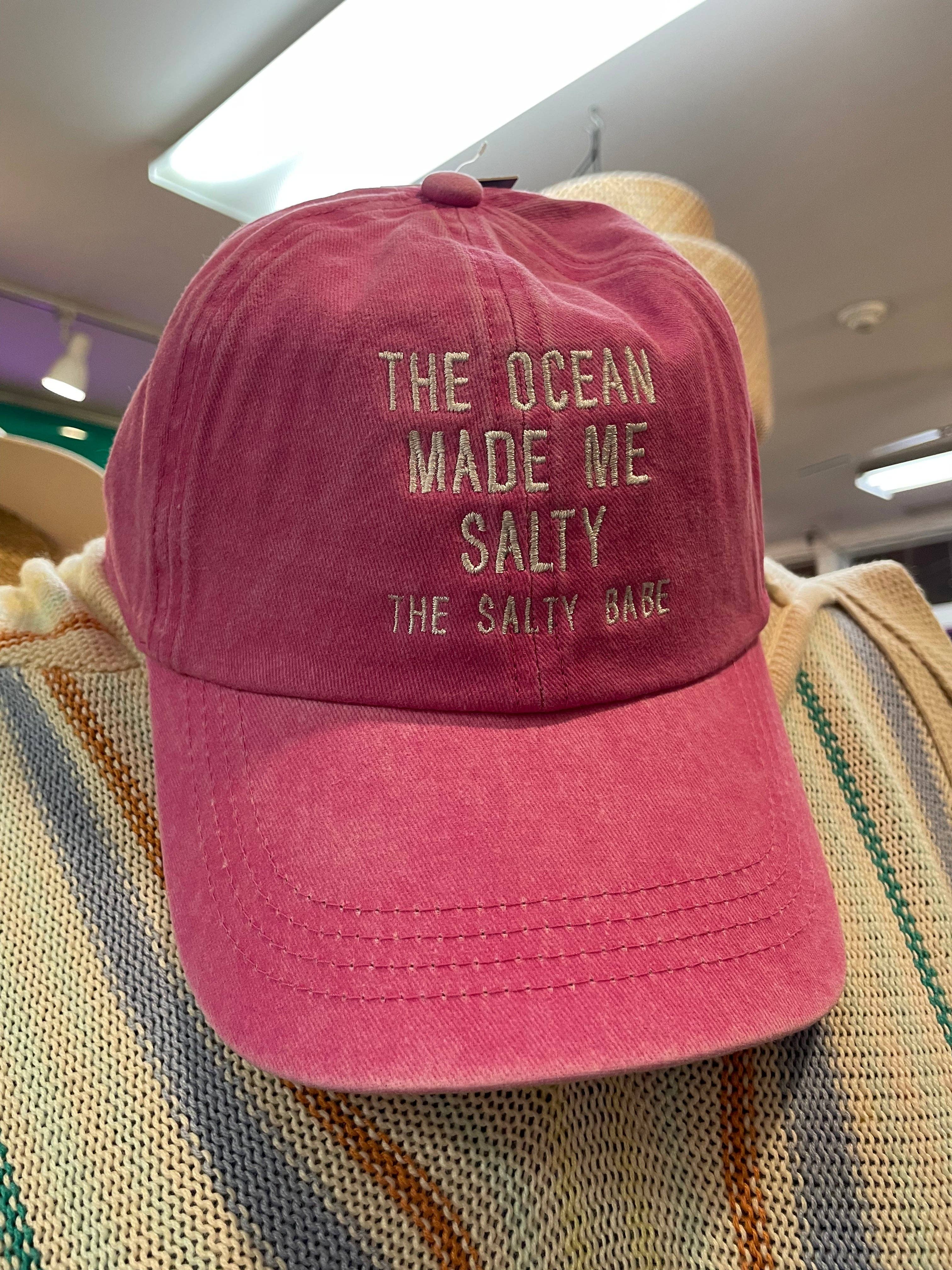 The Salty Babe - Wholesale Baseball Cap - Women's - The Ocean Made Me Salty Baseball Hat3