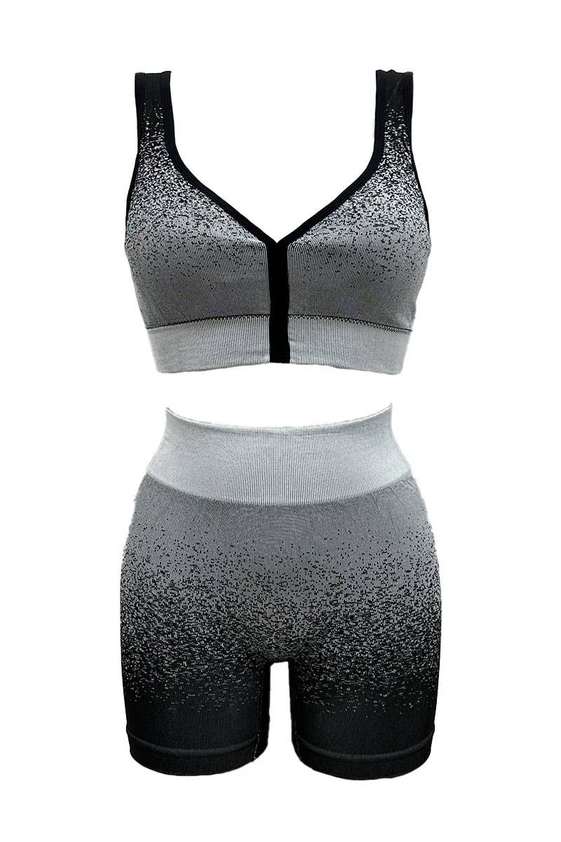 Assorted Bicolor Sport Comfort Bra + Cyclist Set/T33102 for wholesale on Faire1