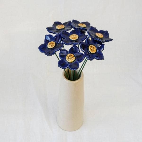 NaturoTheke - Wholesale Artificial Flowers - Petunia, diameter approx. 4-4.5 cm, stem 20 cm