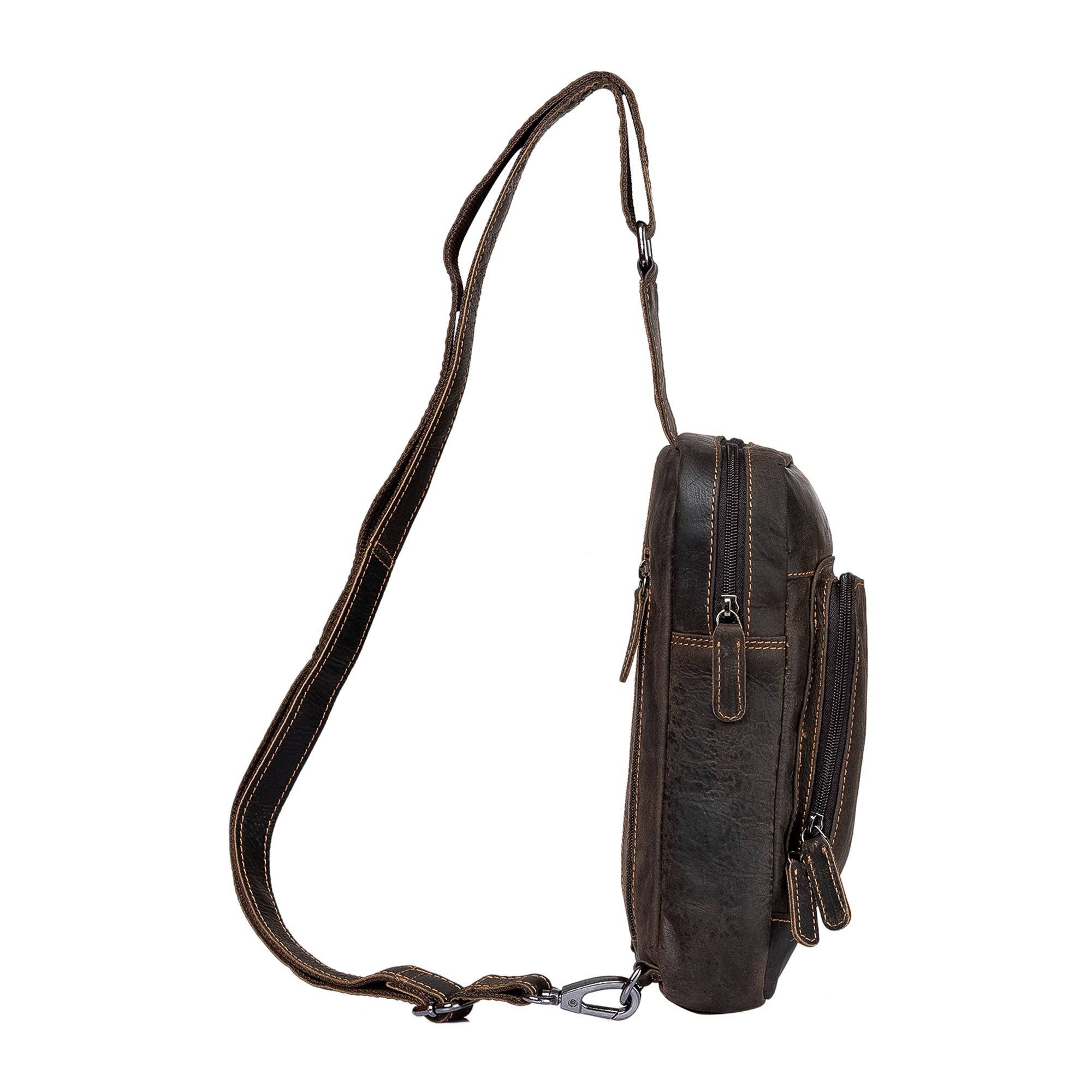 Greenwood Leather - Wholesale Crossbody Bag - Unisex - Leather Crossbody Bag Hamilton GW680612