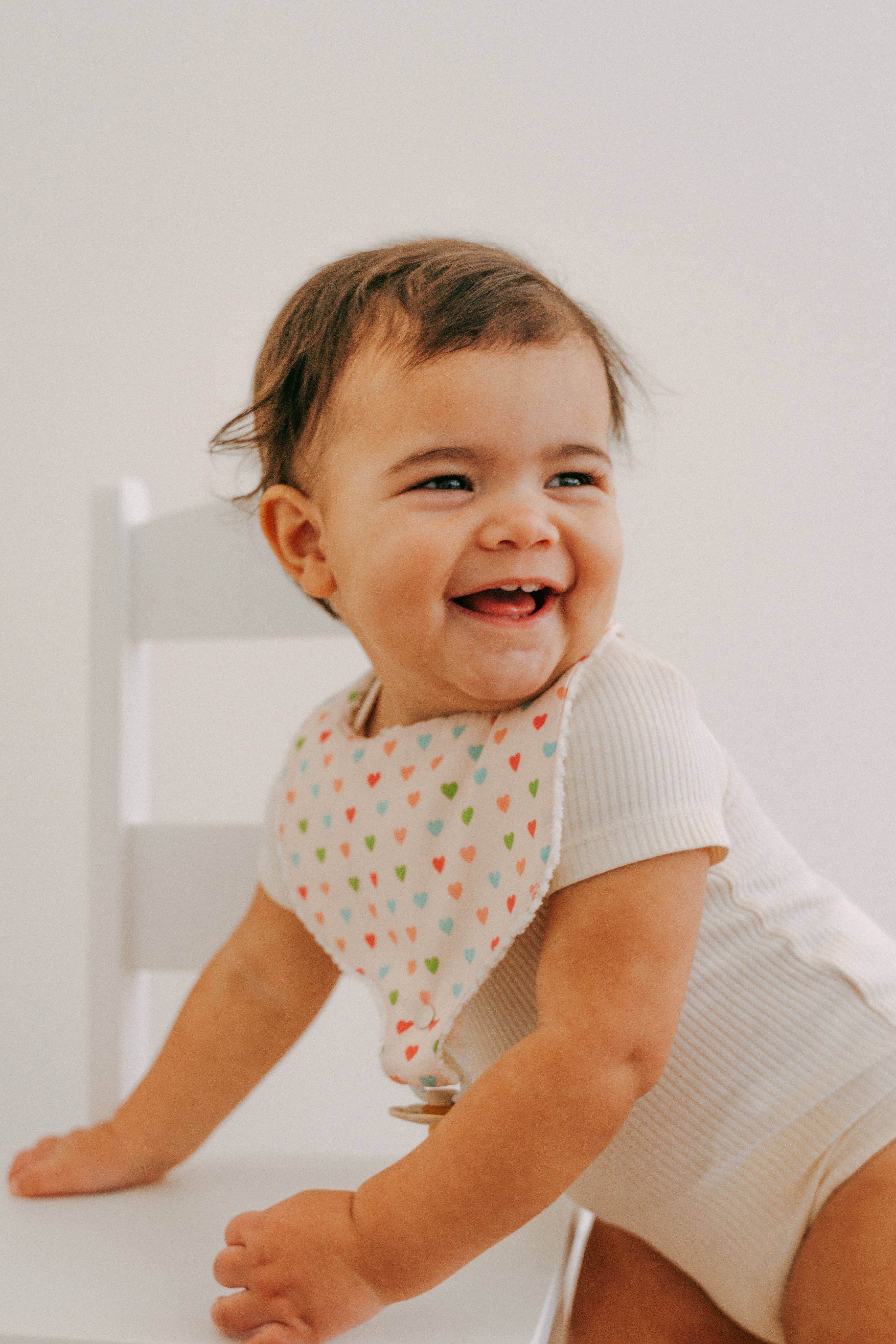 Pacifier Bib- Hearts for wholesale on Faire1