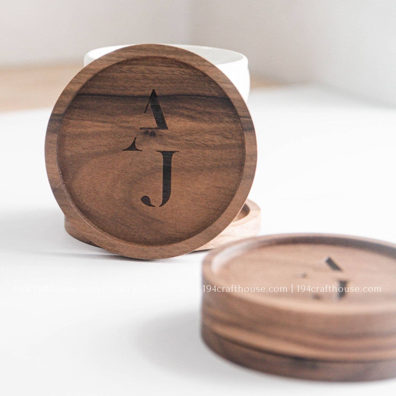 194 Craft House – wholesale Coasters – Custom Design Round Wood Coasters - Home Decor & Gifts2