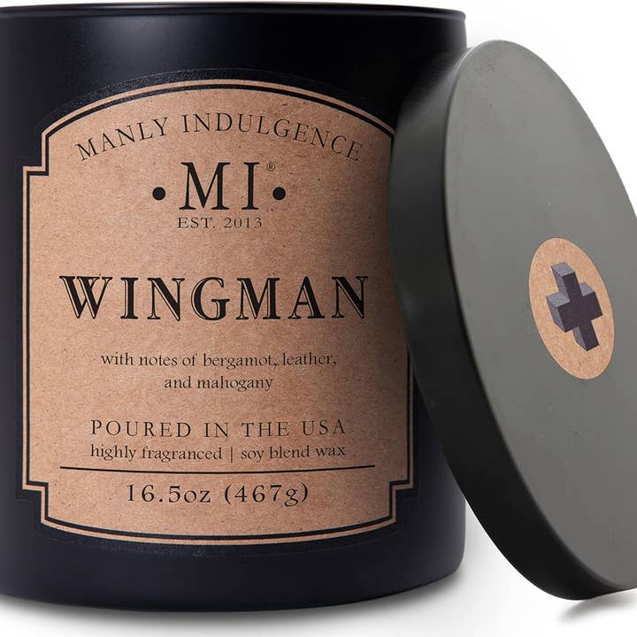 MVP Group International INC - Wholesale Jar/Filled Candle - Wingman 2-Wick Scented Jar Candle, Soy Blend Wax, 16.5oz2
