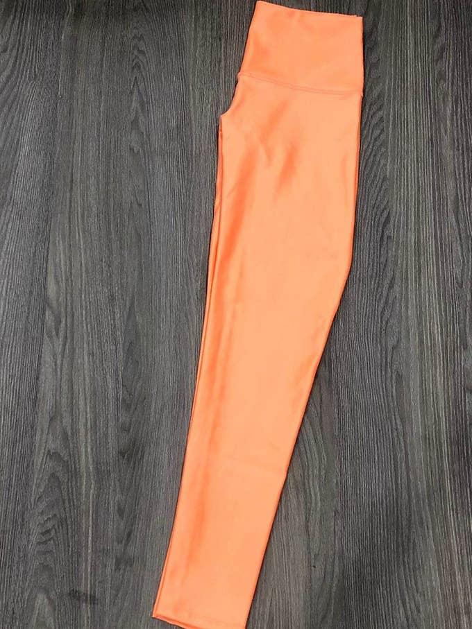 Leggings OWfit Metálicos Laranja por atacado de Owfit