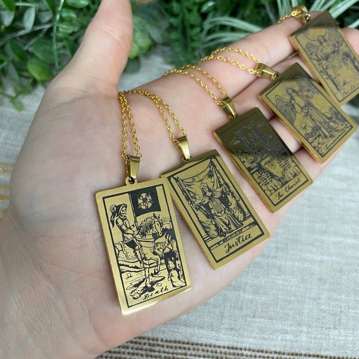 Copper Ashes - Wholesale Pendant/Charm Necklace - Tarot Card Necklace2