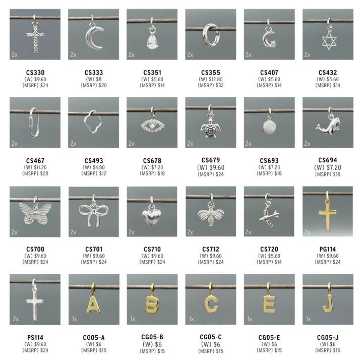 Something Silver - Wholesale Jewelry Set - Charm Bar Package5