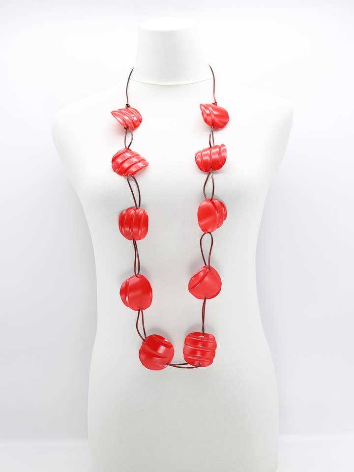 Collar liso de plástico reciclado, pintado a mano, grande para venta al por mayor de Jianhui London