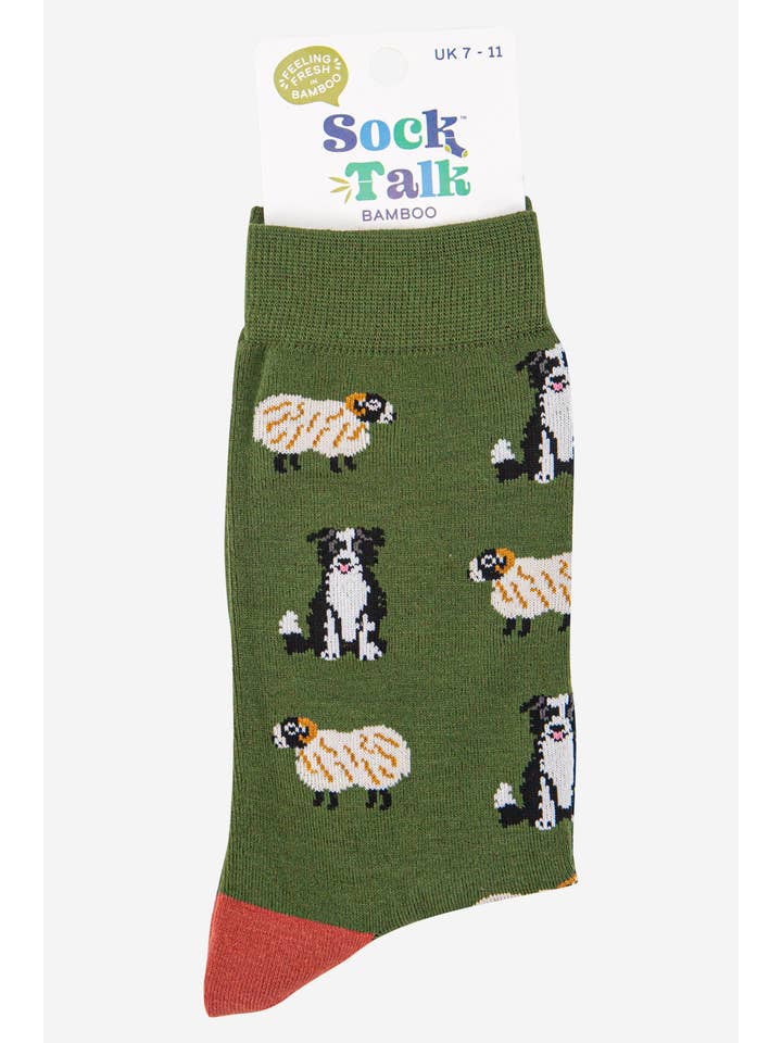 Sock Talk - Wholesale Socks - Men's - Men's Border Collie Sheepdog Trials Bamboo Socks3
