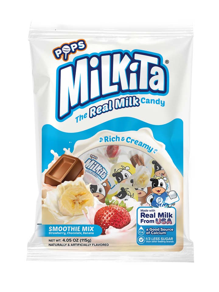 Milkita The Real Milk Lollipop Smoothie Mix 12pack for wholesale by Milkitacandy