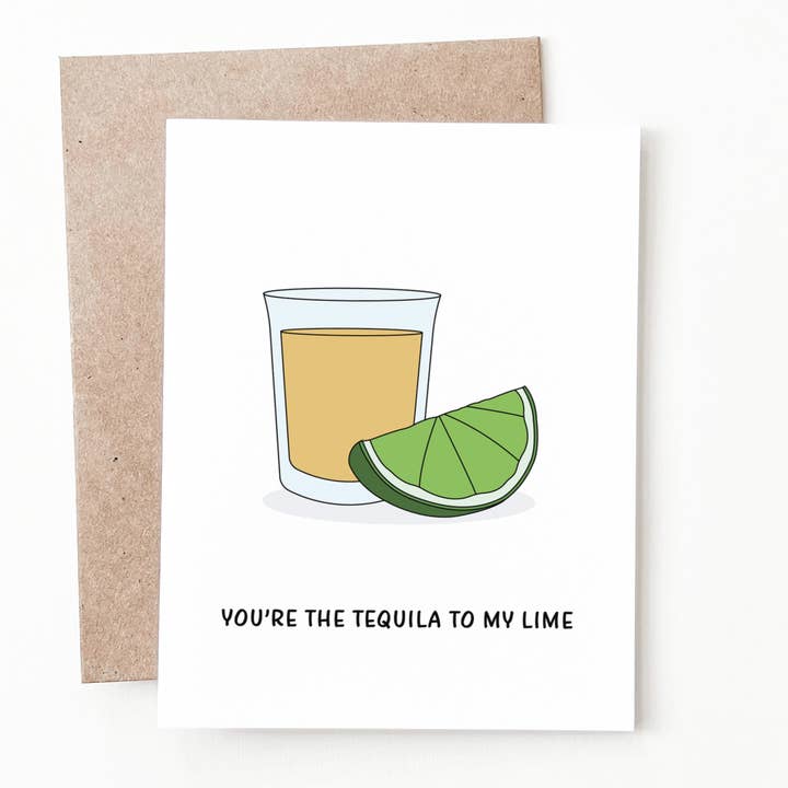 Tequila Anniversary Card for wholesale by Nine Two Design