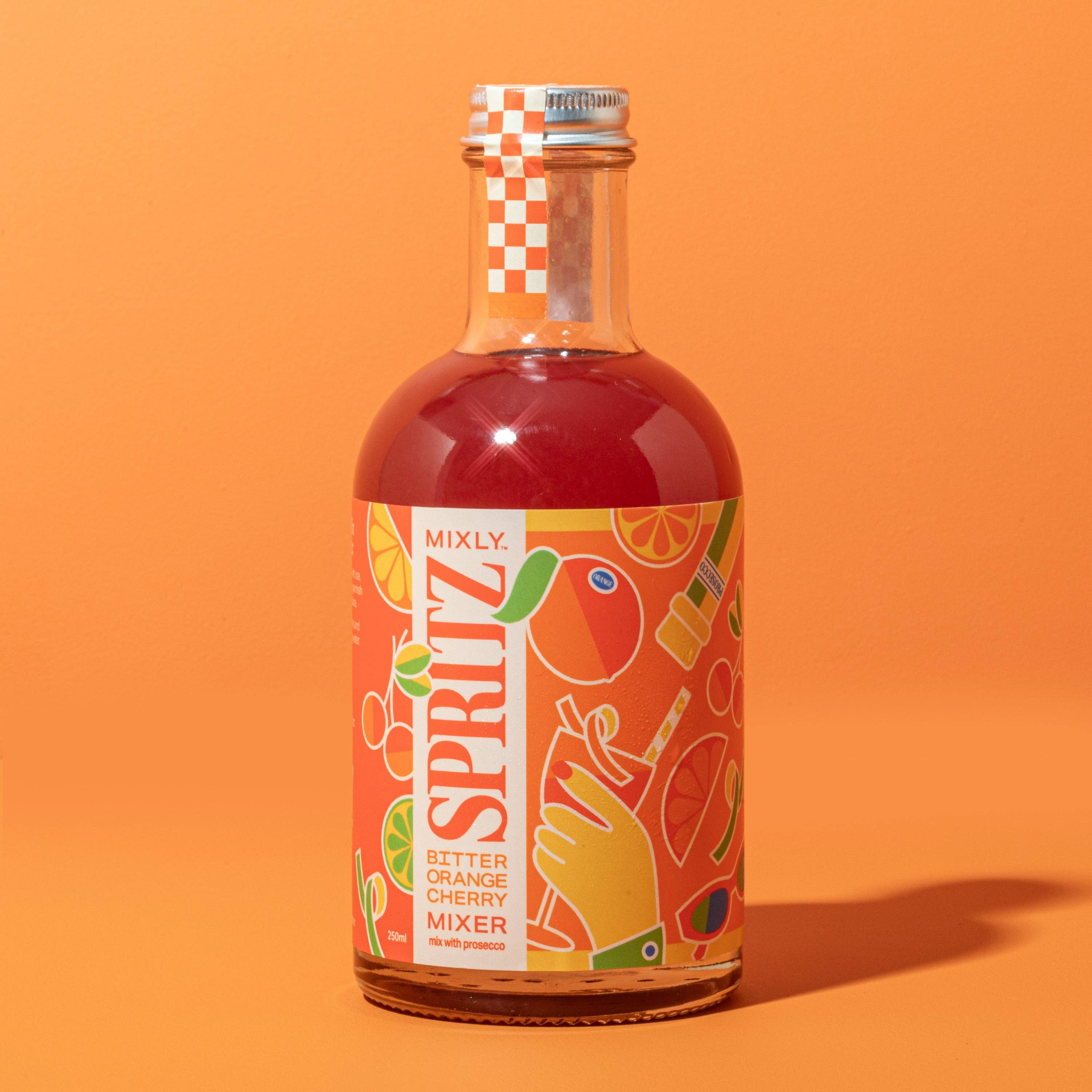 Mixly - Vente Mélange/sirop pour cocktails - Mélangeur de cocktail ou mocktail Spritz Cerise Orange Amère 250ml5