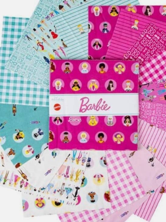 Barbie 5" precut squares for wholesale by Sew Great