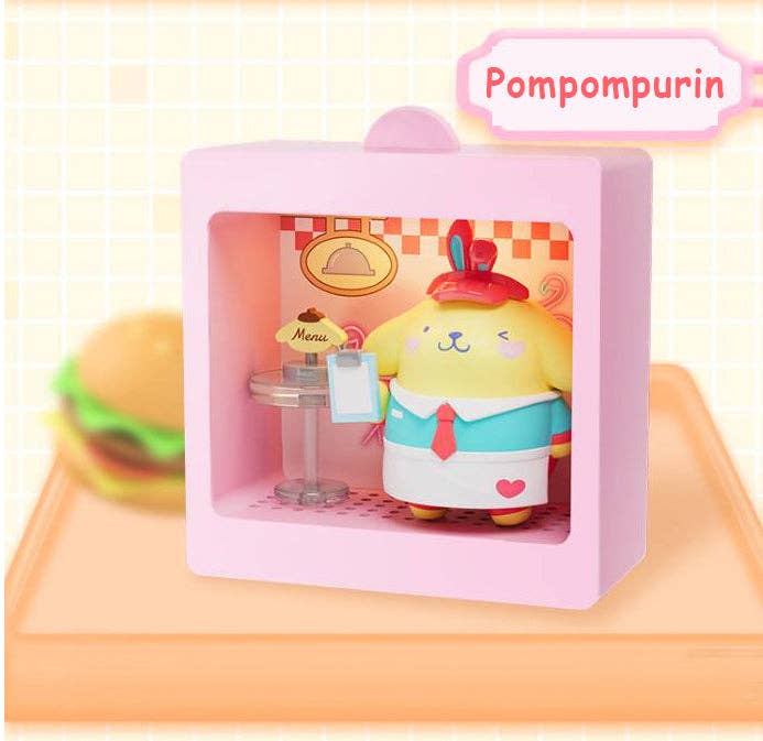 K-Wonderland - Wholesale Decorative Figurine - Sanrio Characters Light-Up Diorama Blind Box RestaurantTheme10