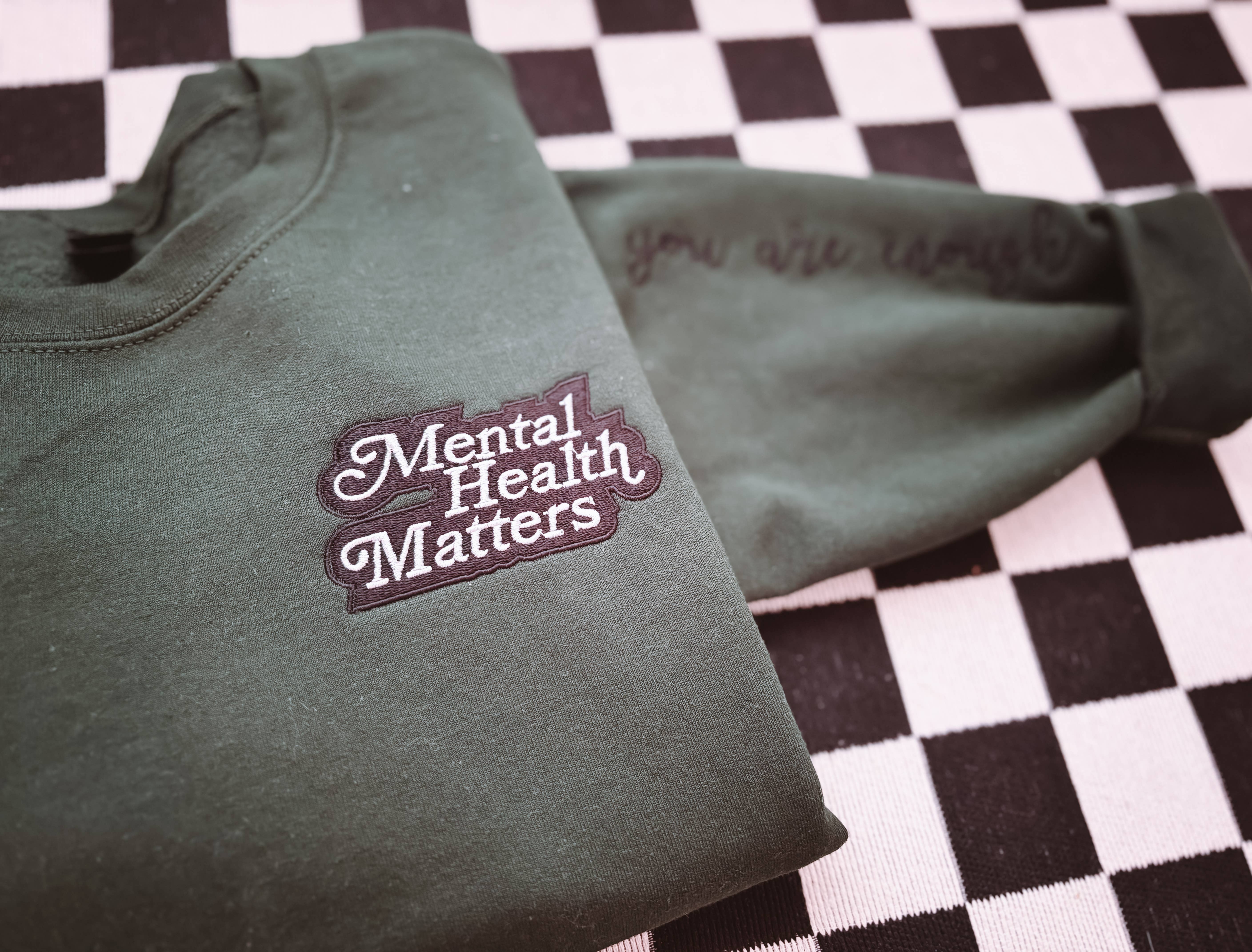 Graphic Tees & Co. - Wholesale Sweatshirt - Women's - Mental Health Embroidered Crewneck | Sweatshirt4