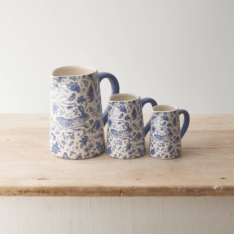 Gainsborough Giftware x Portland Living – Engroshandel Kande – Blå hare blomsterkande, 16cm3