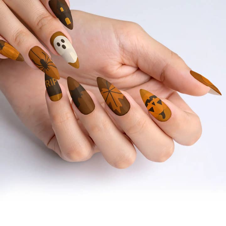 FYNE BODY - Wholesale Press-on/fake nails - Cocoa Coven Gothic Autumn Press-On Nails28