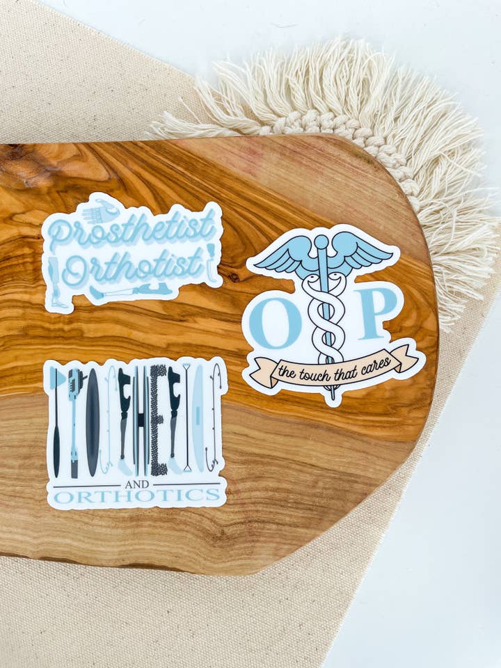 Prosthetist Orthotist Sticker Pack for wholesale by Simply STEM Designs