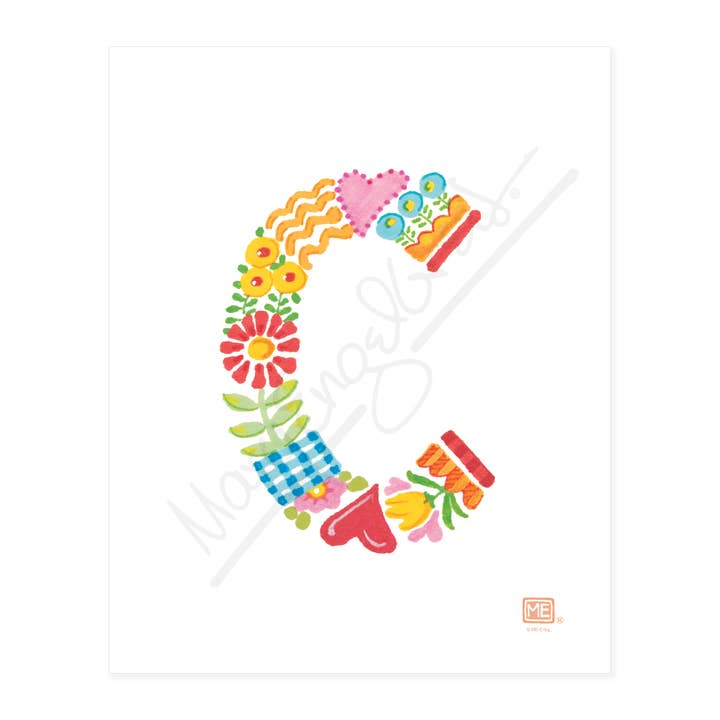 Alphabet Garden Letter C Small Print for wholesale by Mary Engelbreit Studios