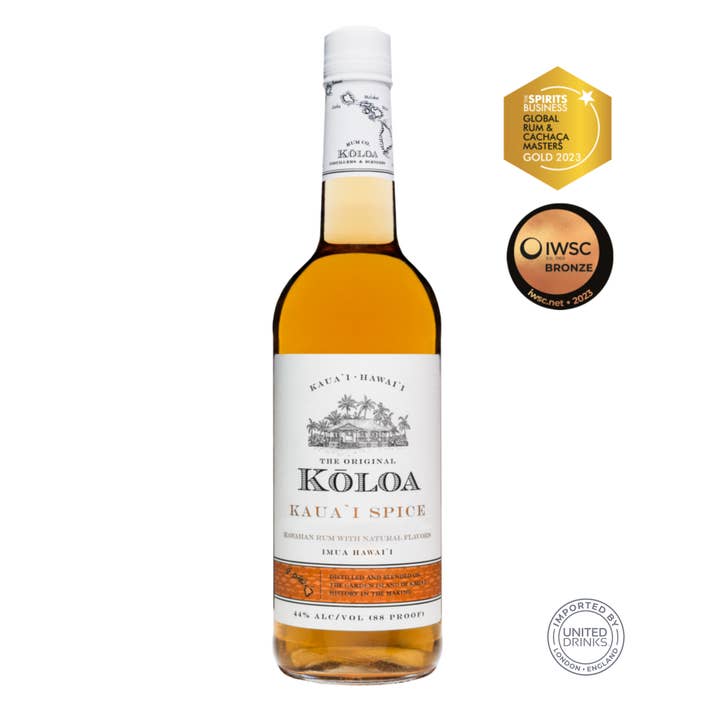 Kōloa Kaua'i Spice Rum 70cl 44% ABV for wholesale by United Drinks