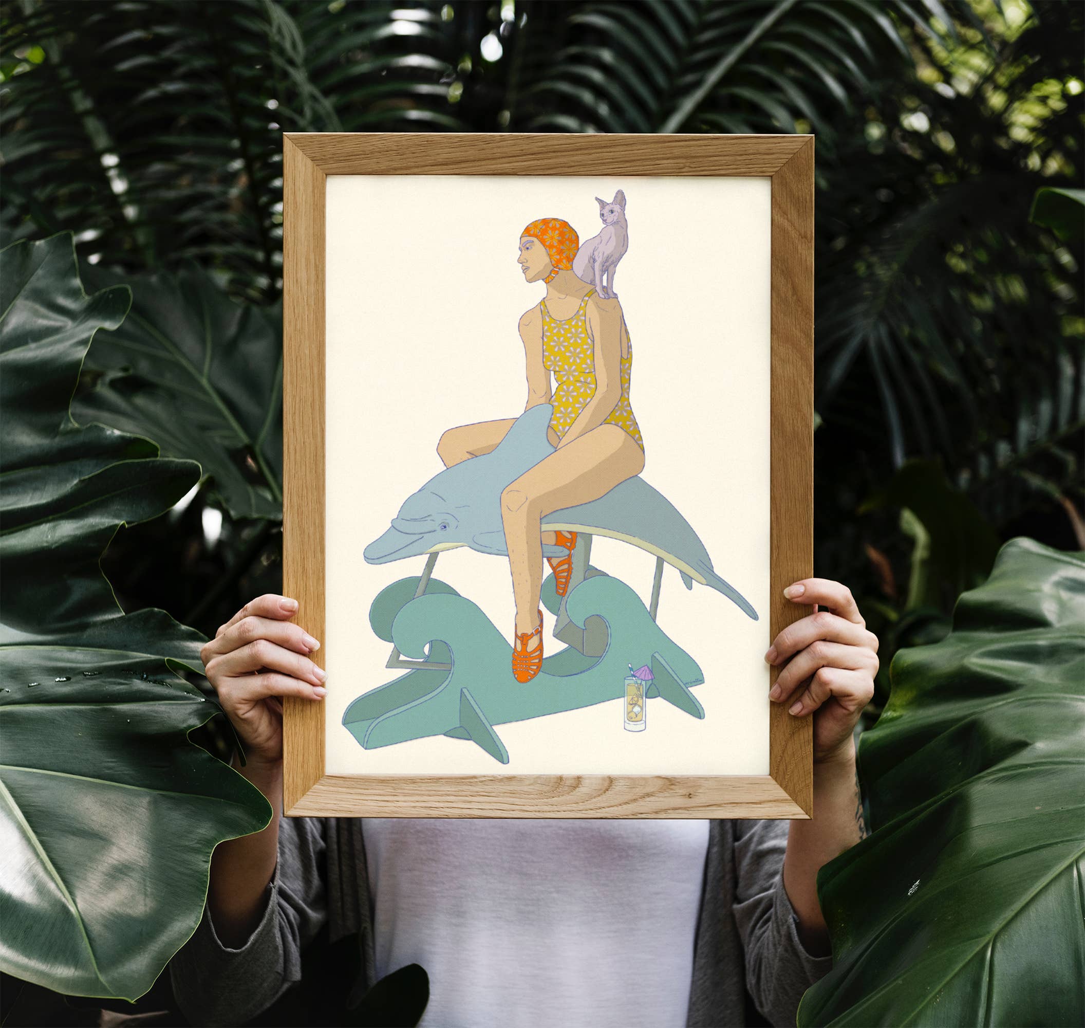 minttu illustrations - Wholesale Art Print - Art print "At the seaside"2