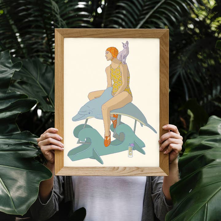 minttu illustrations - Wholesale Art Print - Art print "At the seaside"2