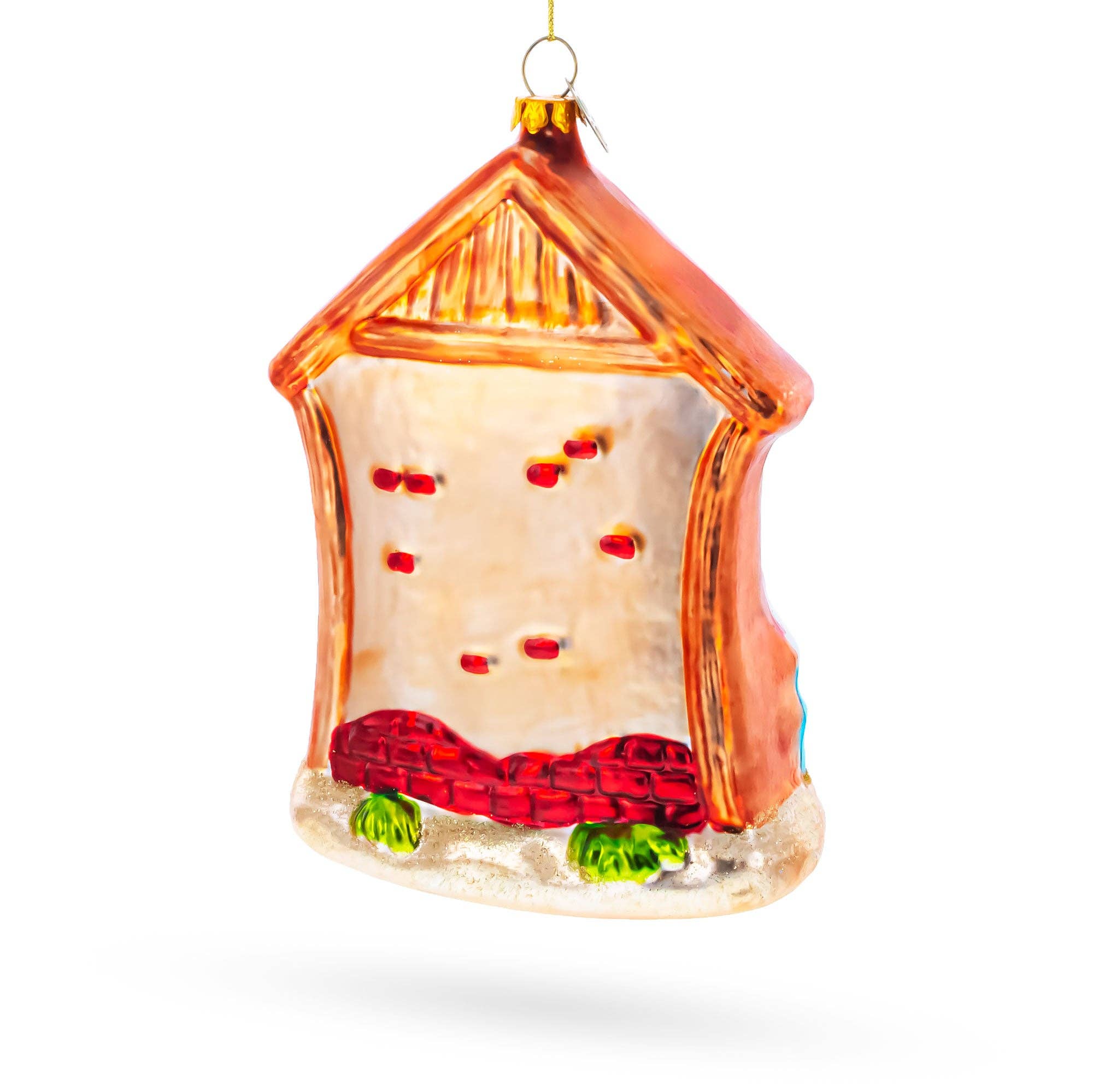 BestPysanky – Großhandel Verzierung – Großer Glasanhänger mit Krippenszene2