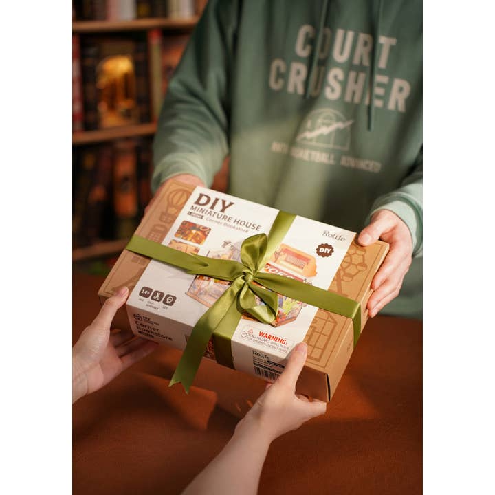 Hands Craft - Wholesale DIY Craft Kit - DIY Miniature House Kit: Corner Bookstore9