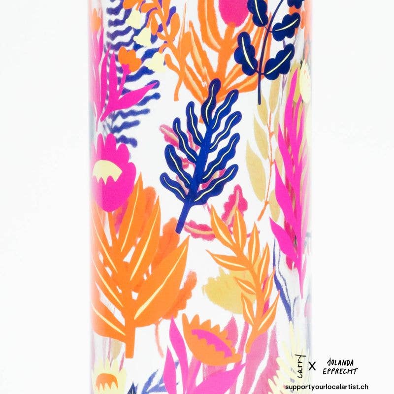 Carry Bottles - Wholesale Water Bottle - Glass water bottle - CARRY Bottle BOTANIC GARDEN 0.7l4