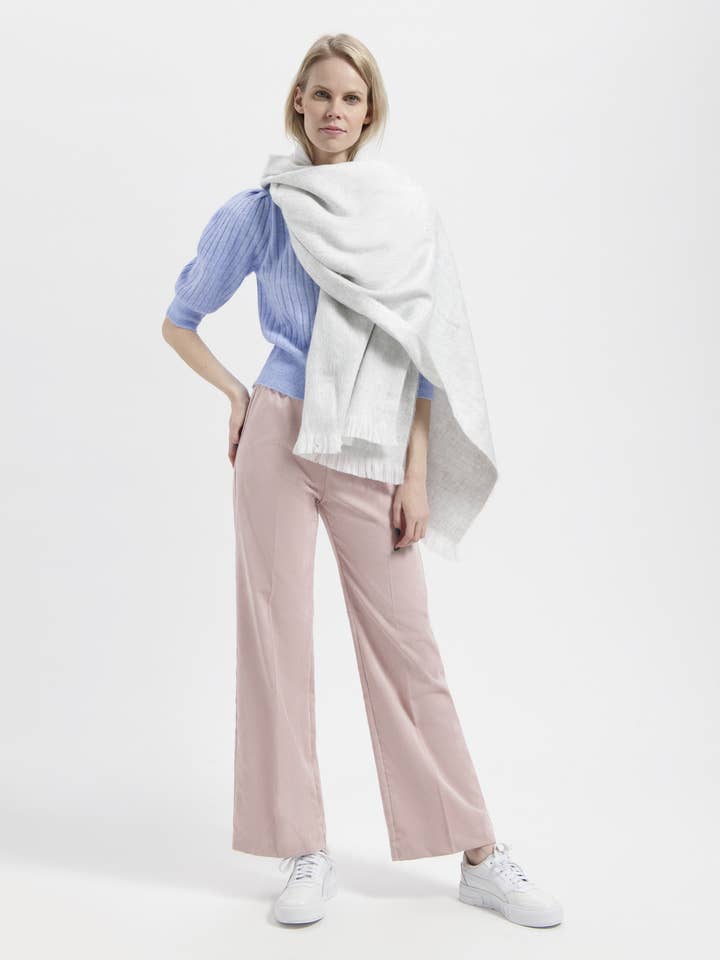 Scarf Light Grey for wholesale by ALPACA LOCA