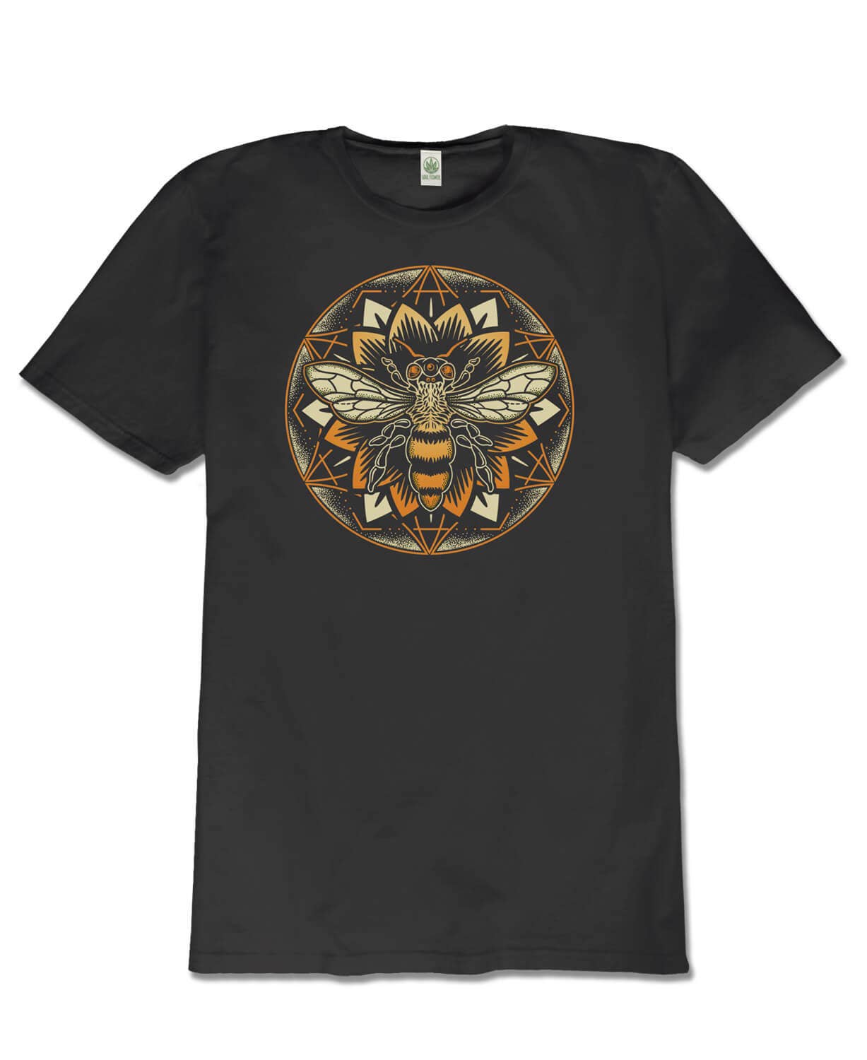 Soul Flower – Großhandel T-Shirt mit Siebdruck – Unisex – Bienen-Mandala Bio-T-Shirt - Unisex - Grafik-T-Shirts5