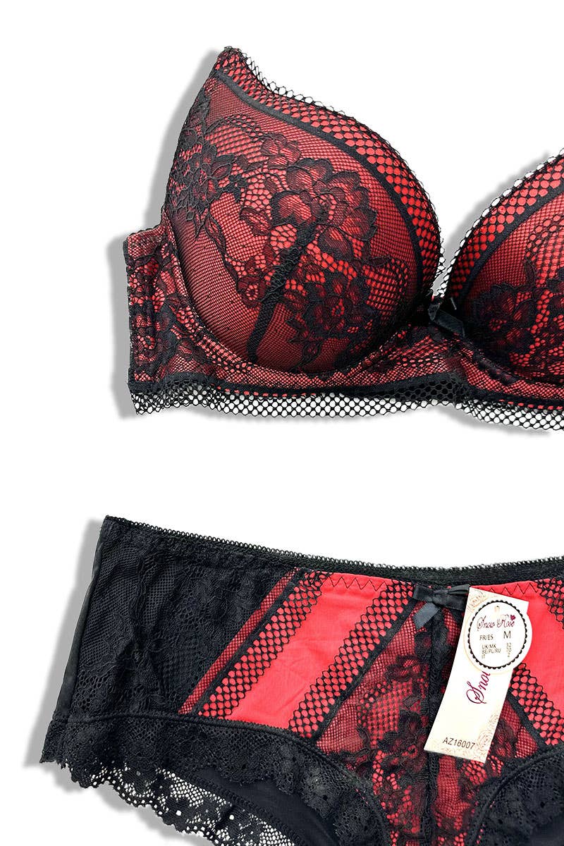 Belle Com'Elle - Wholesale Lingerie Set - Women's - C Cup Bra + Panty Set/AZ160071