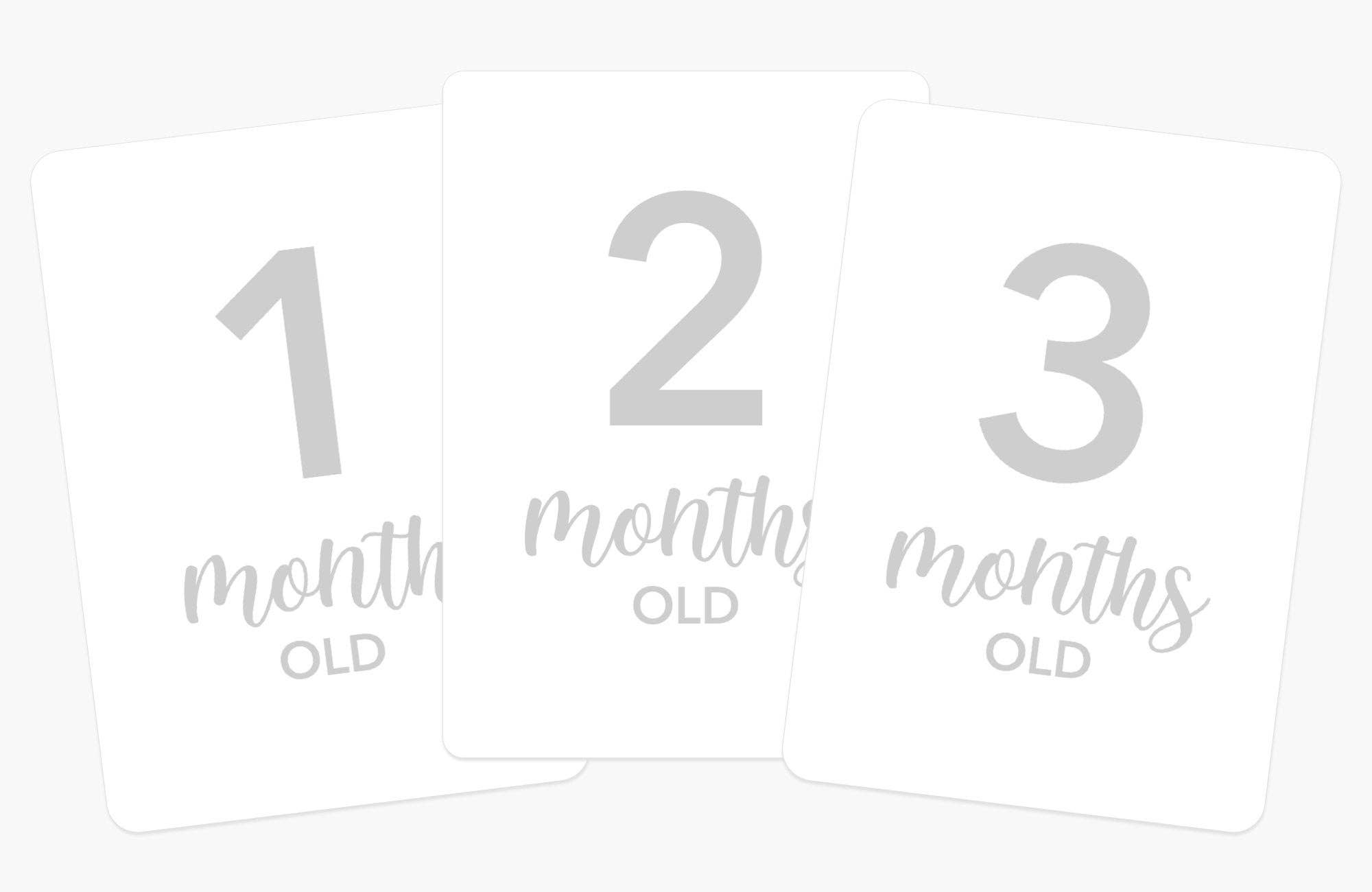 GoodnightFox - Wholesale Milestone Art/Keepsake - Kids & Baby - Newborn Baby Milestone Cards7