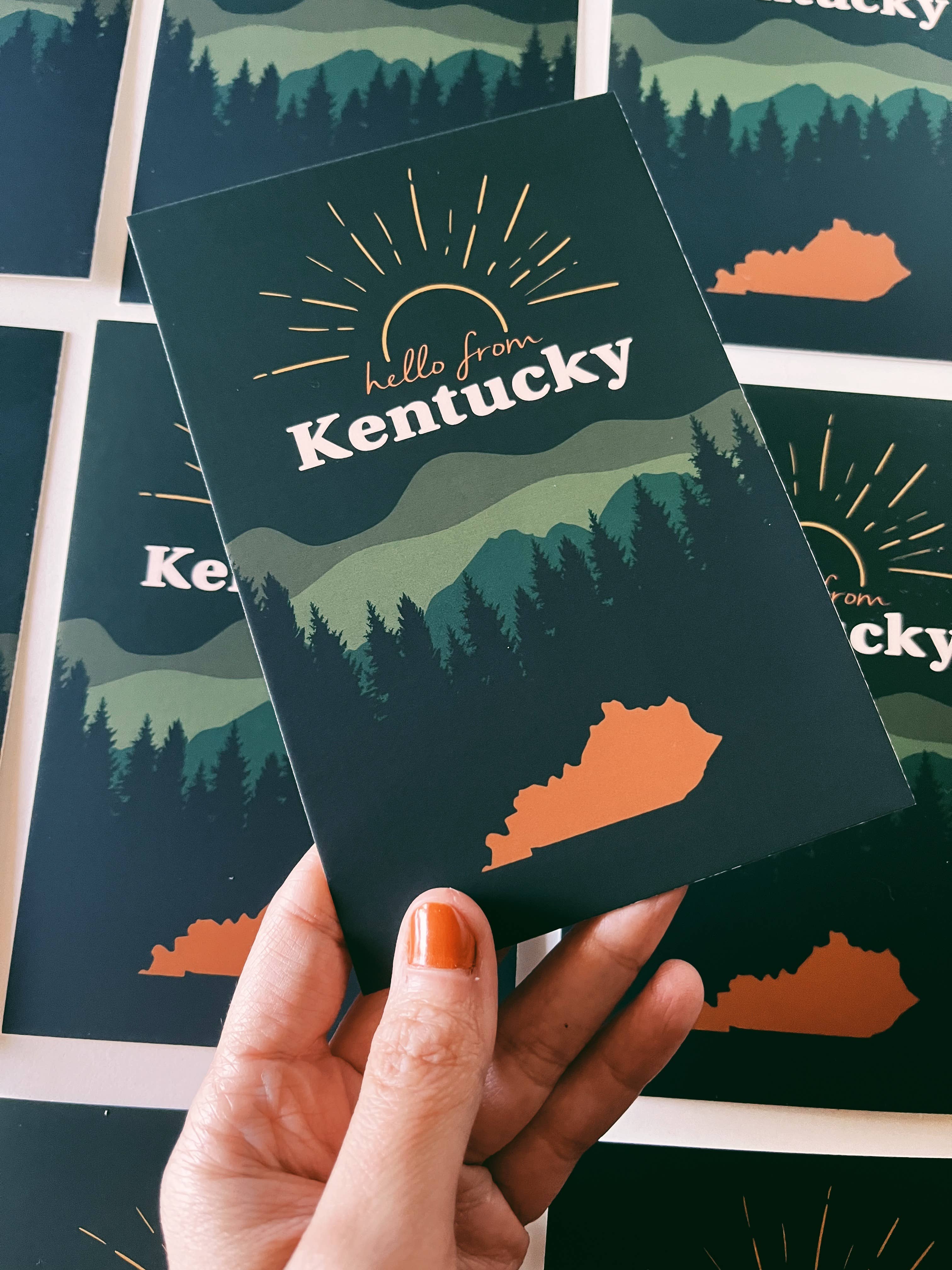 Jessica Holly Creative - Wholesale Postcard - 'Kentucky Mountains' Soft Touch Postcard, 4x6in4