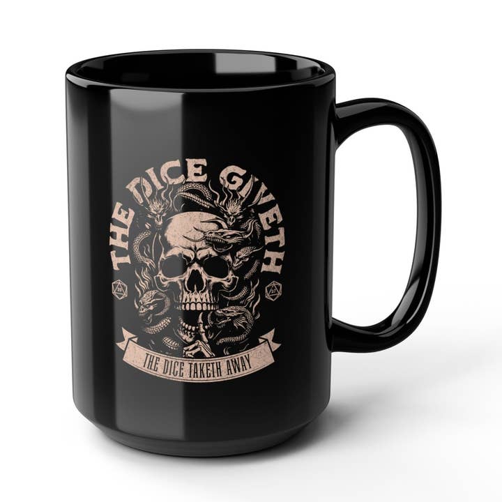 Dice Giveth Cup - D&D DM-spelares gåvomugg för wholesale av BearCrafts