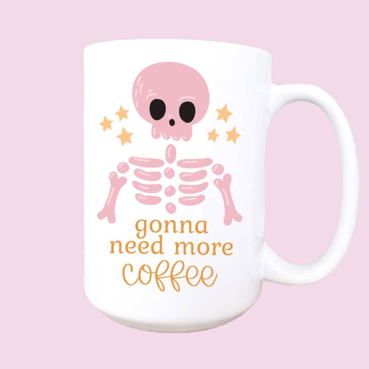 15oz Need more coffee, Halloween coffee mug, Cute halloween for wholesale by Mug and Mini