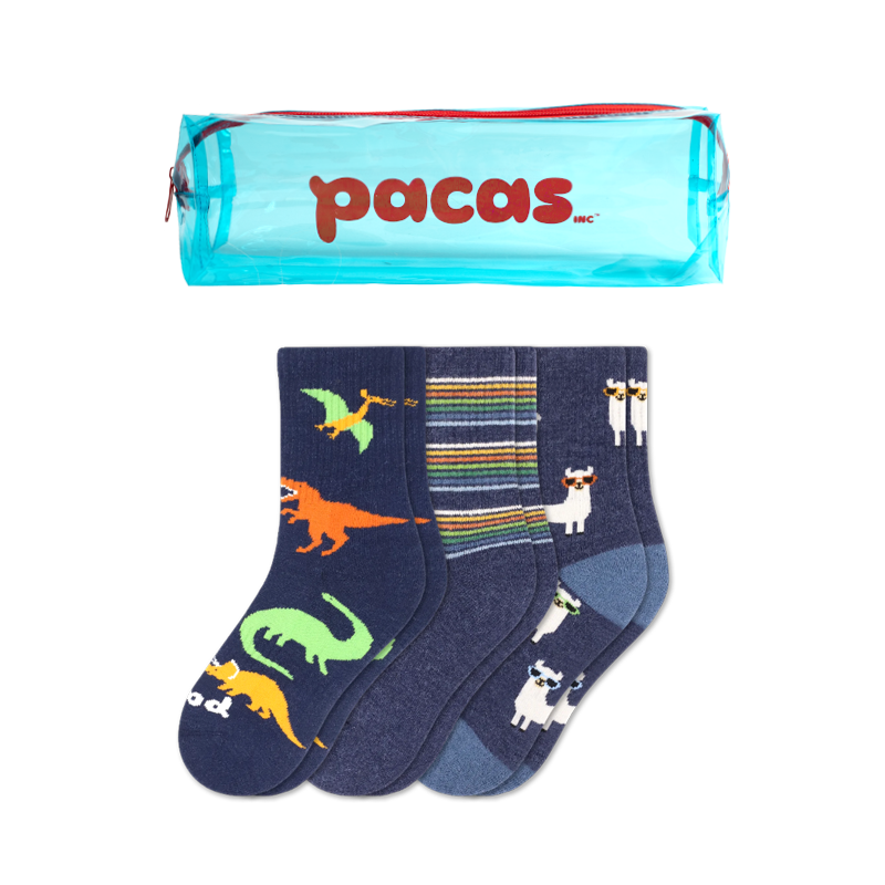 Pacas - Wholesale Socks - Kids - 3 Pack - Kids' Crew Pacas Socks0